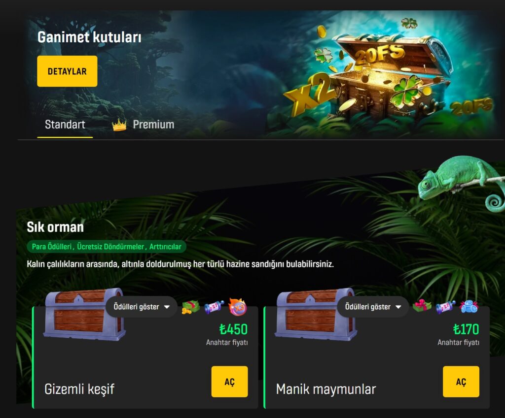 masalbet ganimet kutuları